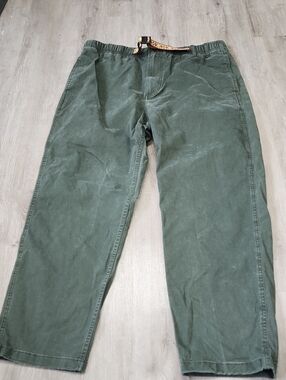 Stoic Army Green Elastic Waist Pants